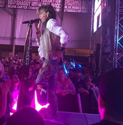 Photo of stage we rented to Steven Tyler